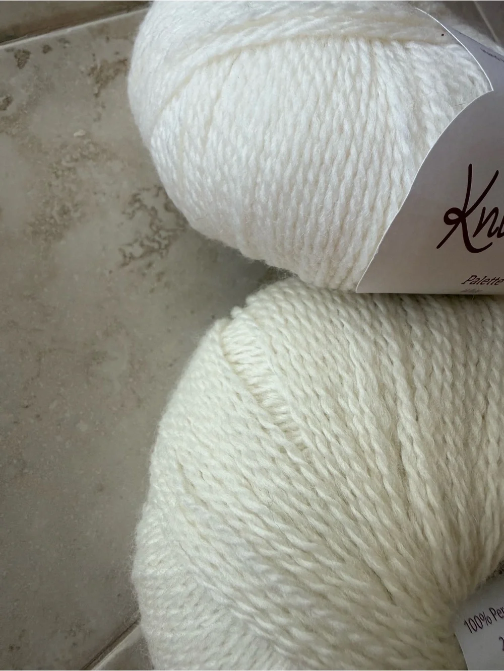 Knit Picks Palette Fingering Weight Yarn - Cream